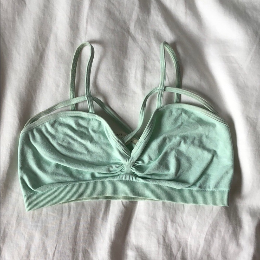 Lf light blue strappy bralette